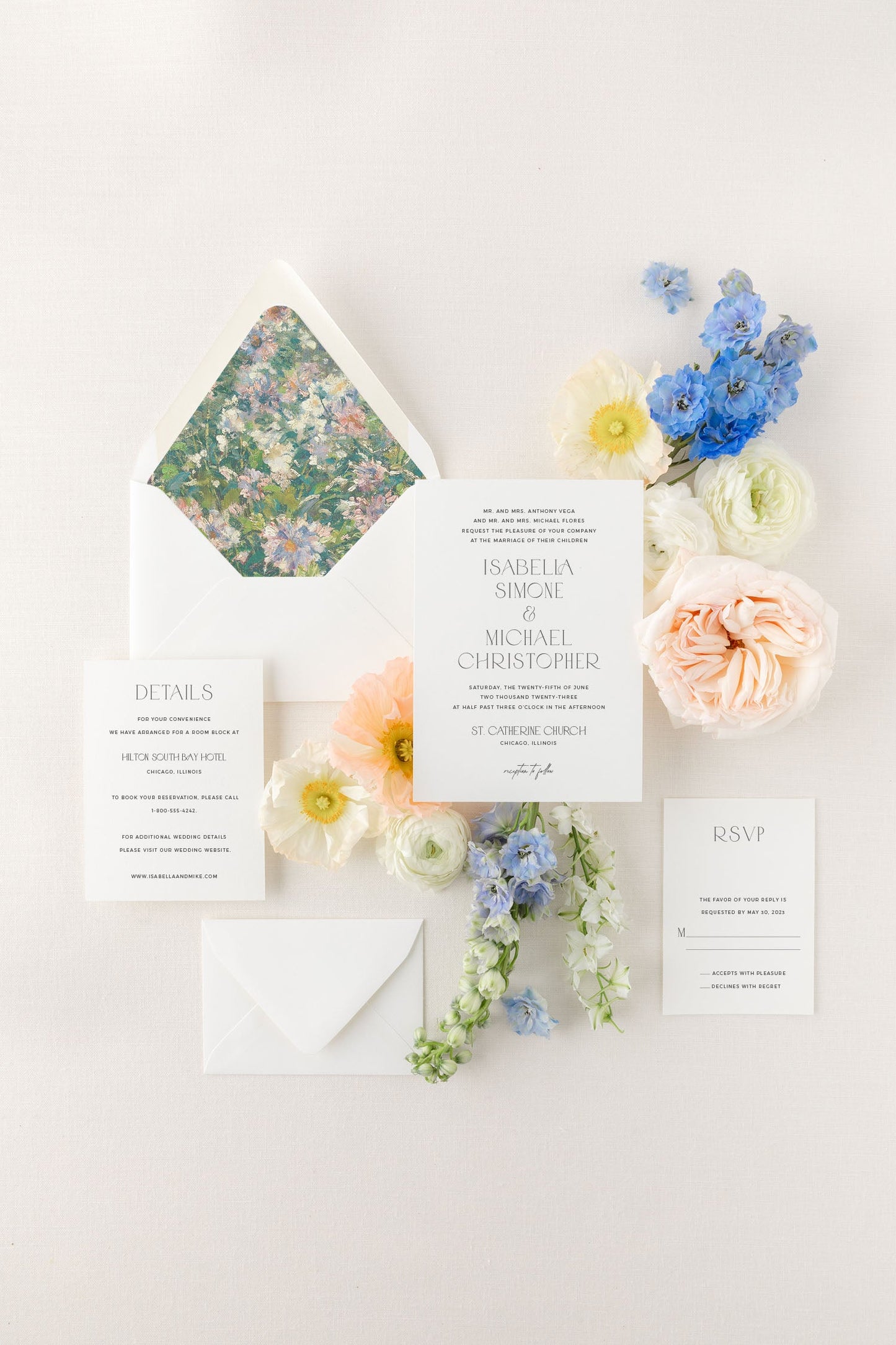 Designer Wedding Invitations | The Isabella