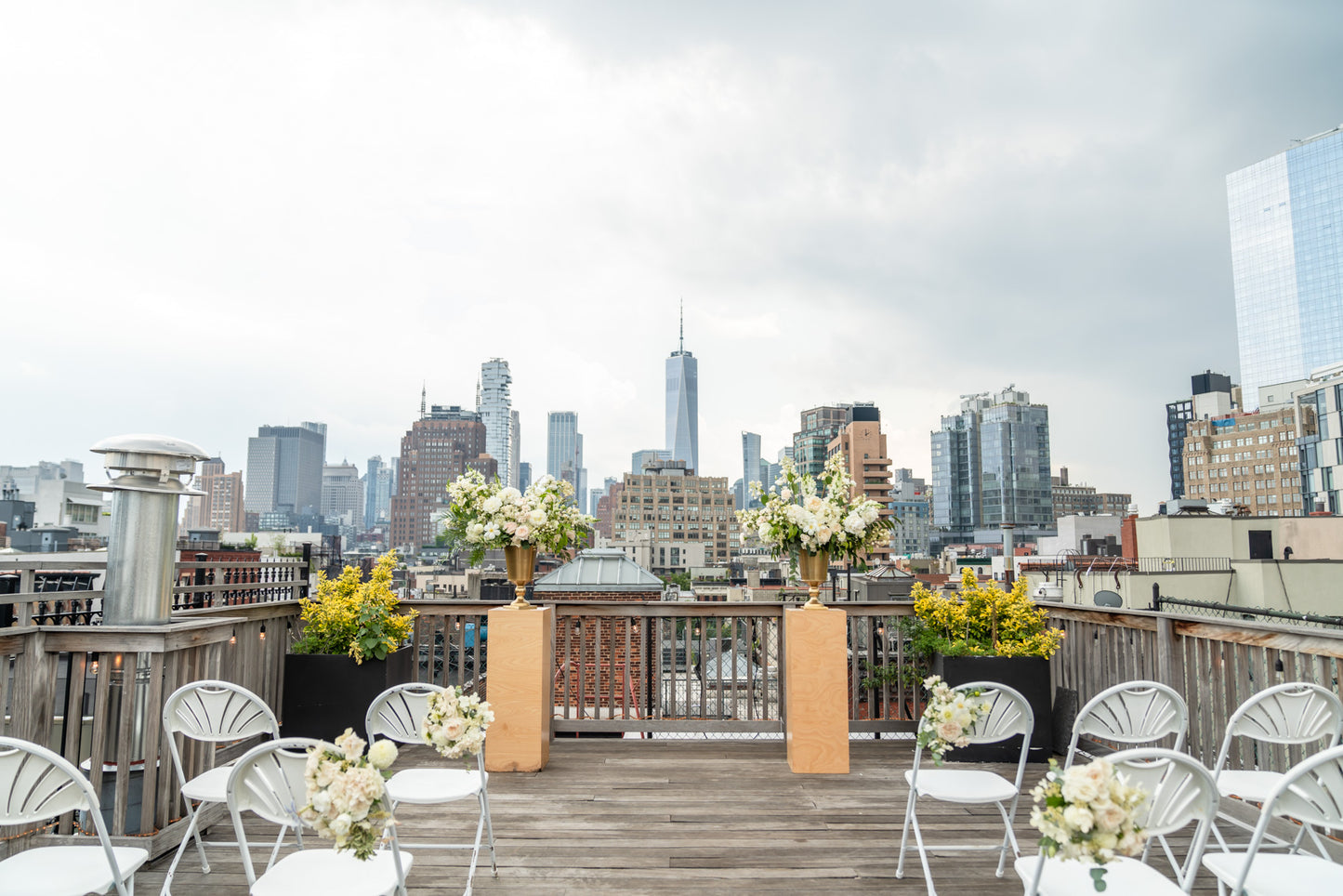 Downtown New York Rooftop Wedding Ceremony Package