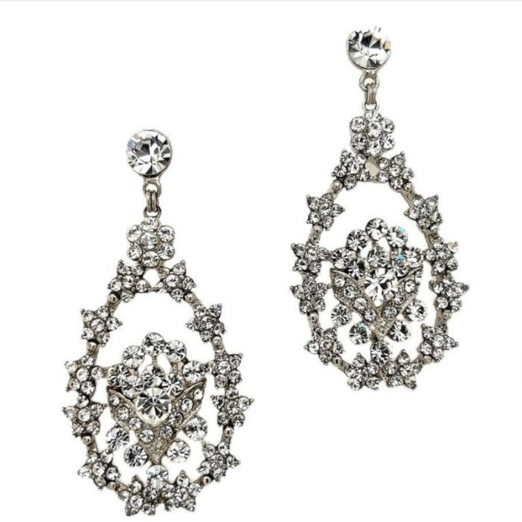 Dramatic Floral Chandelier Earrings Style No. E213