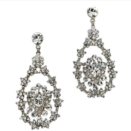 Dramatic Floral Chandelier Earrings Style No. E213