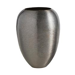 Brushed Black Metal Vase