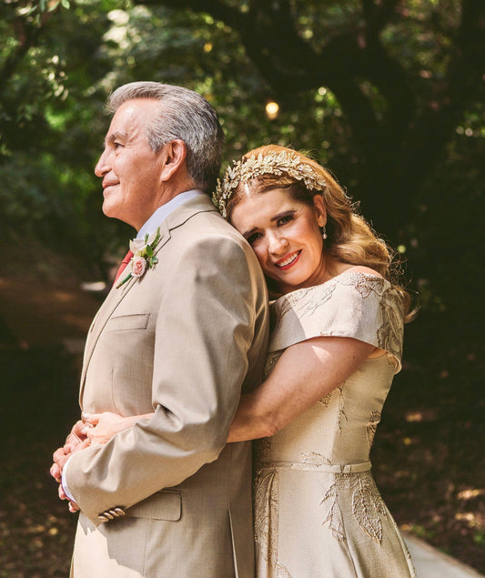 Ellee Real Bride Adorned With Dinara Swarovski Luxurious Wedding Headpiece