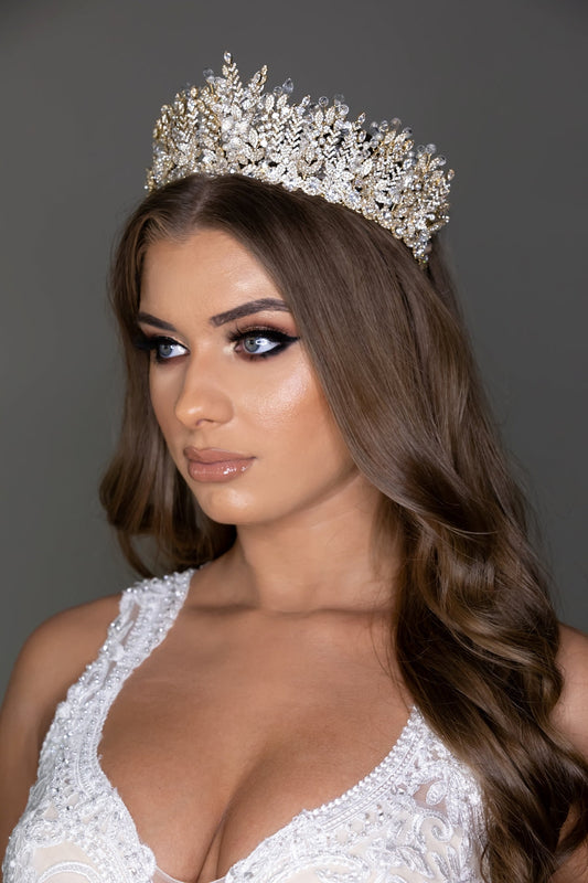 Elisabetta Swarovski Wedding Tiara, 3D Bridal Tiara