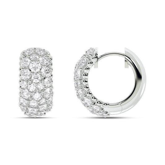 Stellar Embrace Lab Grown Diamond Huggie Earring