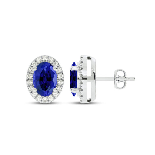 Dainty Lab Grown Diamond Whisper Halo Earrings