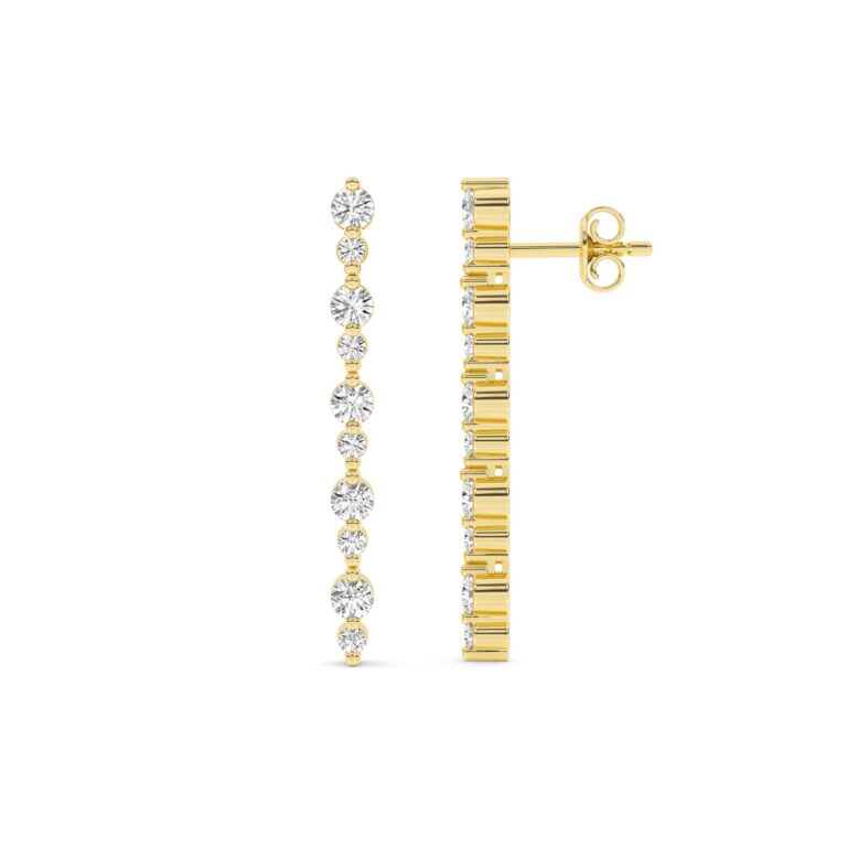 Rhythmic Lab Grown Diamond Dangle Earrings