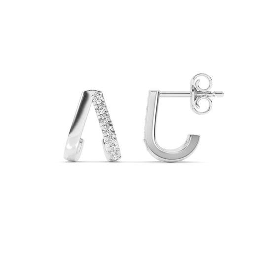 Mila Lab Grown Diamond Huggie Earrings