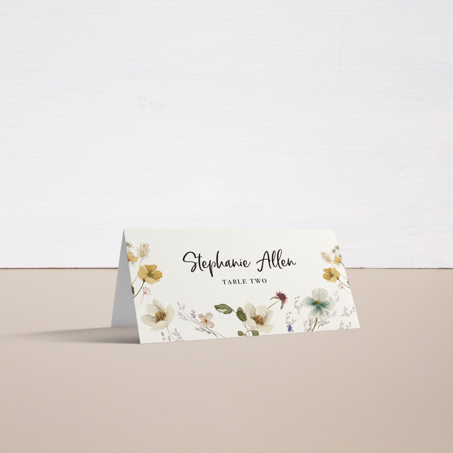 Earthy Garden Place And Escort Cards