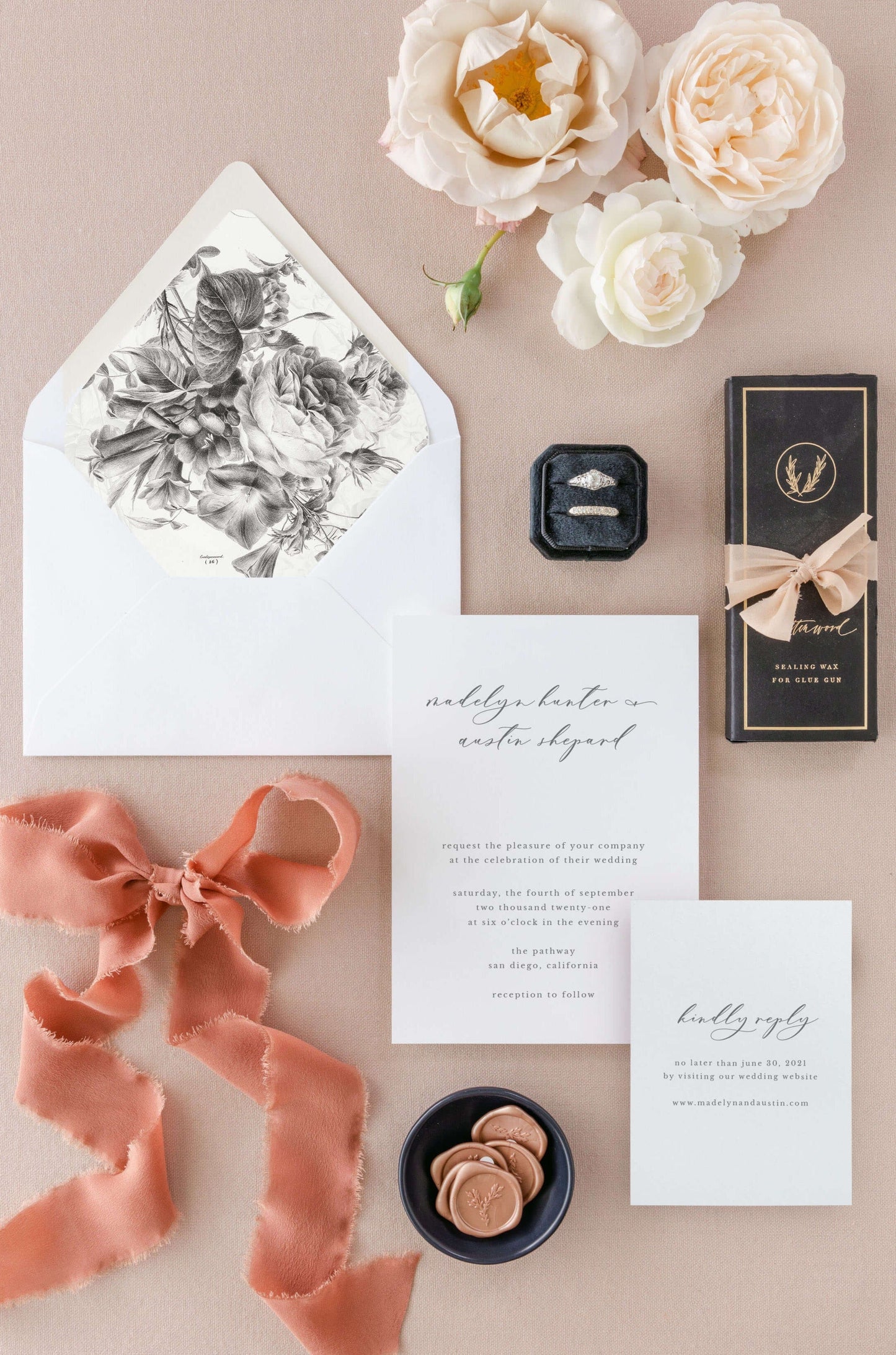 Elegant Wedding Invitation | The Madelyn