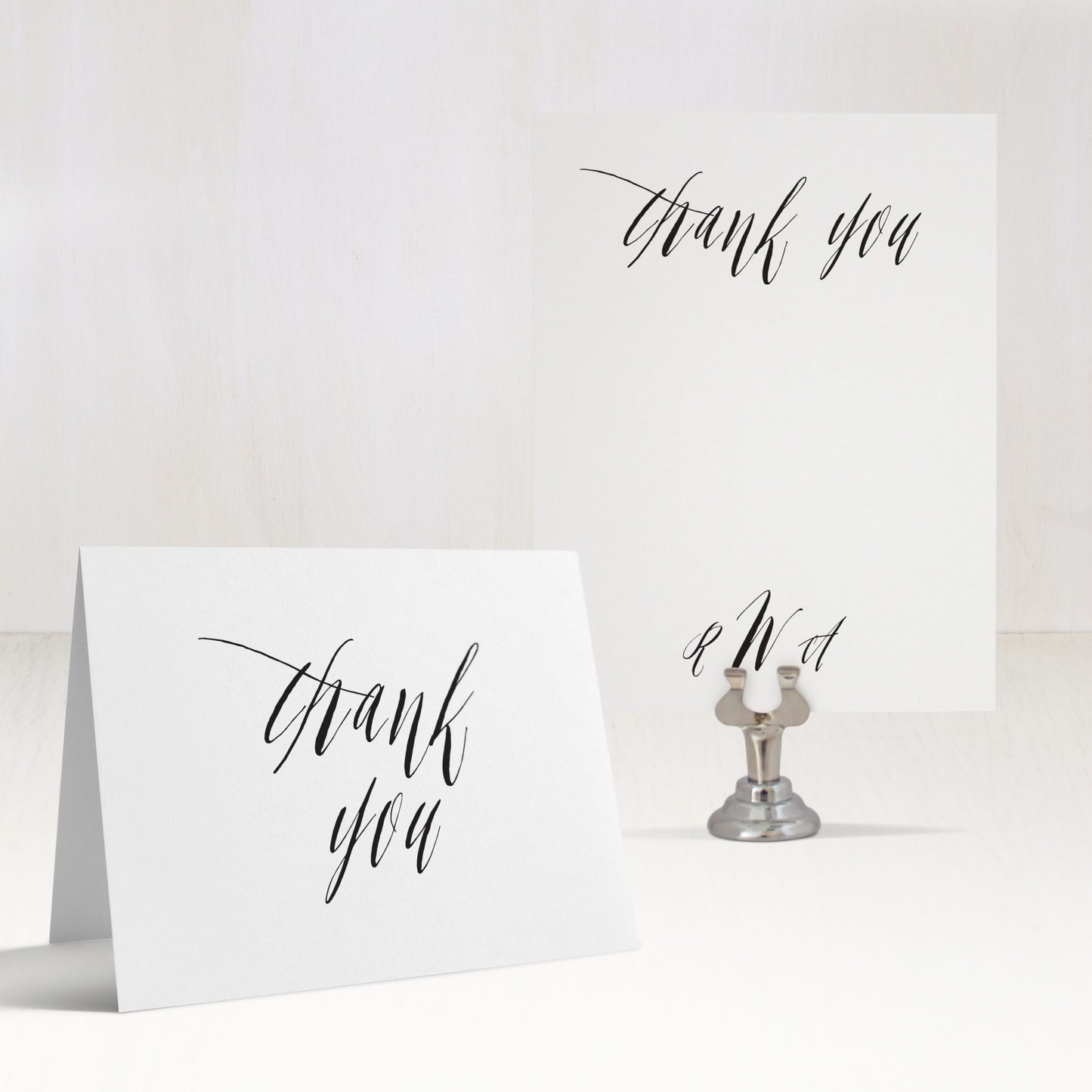 Elegant Type Thank You Cards