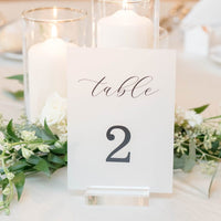 Classic Wedding Table Numbers