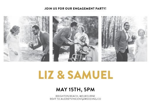 Photocards Engagement Invitations by Phabo R.