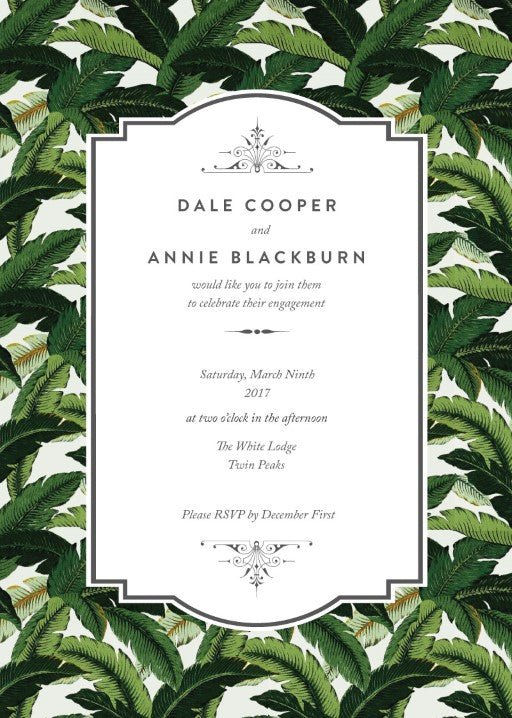 Beverly Hills Hotel Engagement Invitations by Amy C.