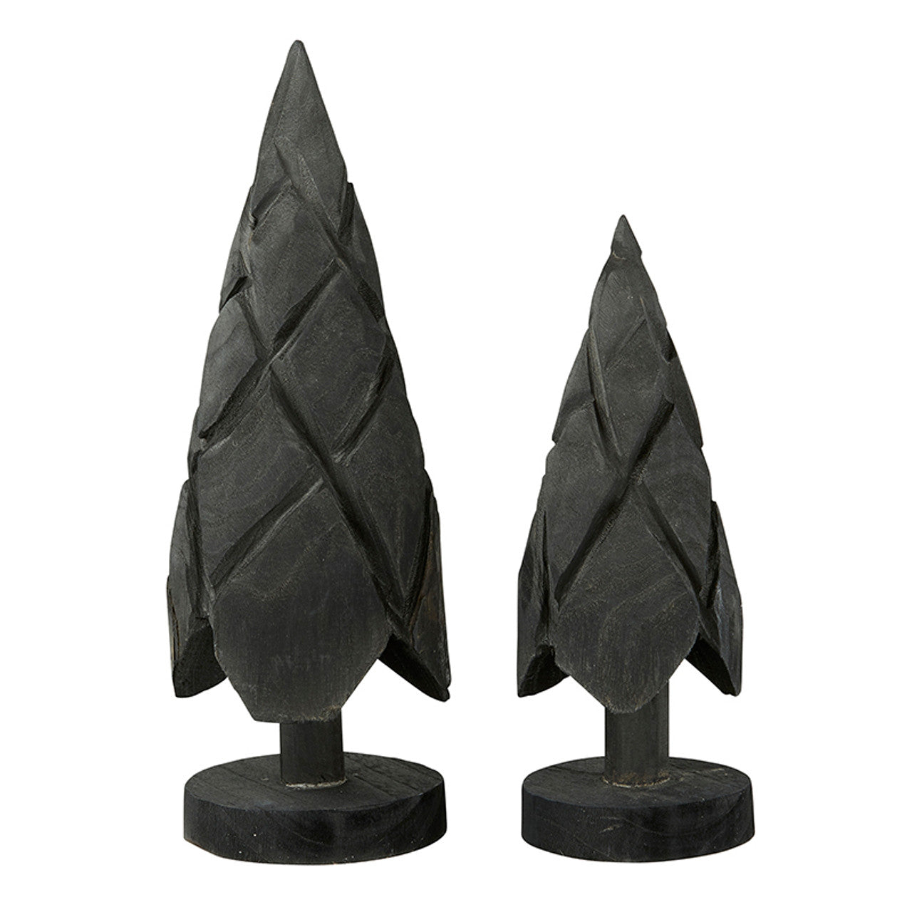 Paulownia Trees - Black - Set of 2