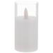 2x4" White Glass Timer Candle