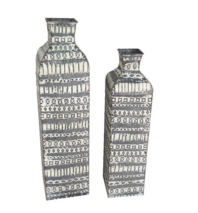 Braxton Metal Floor Vase - Large