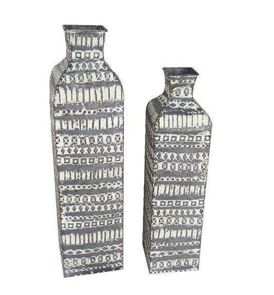 Braxton Metal Floor Vase - Large