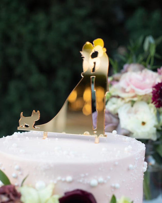Acrylic cake topper