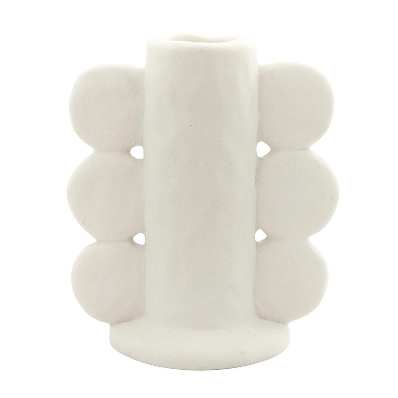 White Minimalist Taper Candle Holder