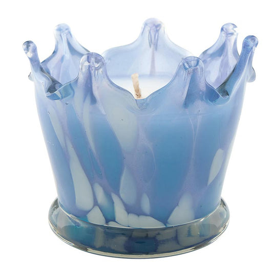Blue Crown Candle