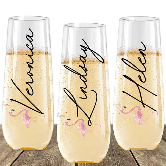 Flamingo Champagne Flute