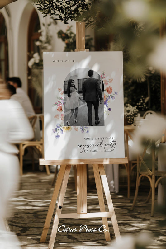 Garden Party Photo Welcome Sign | Printable