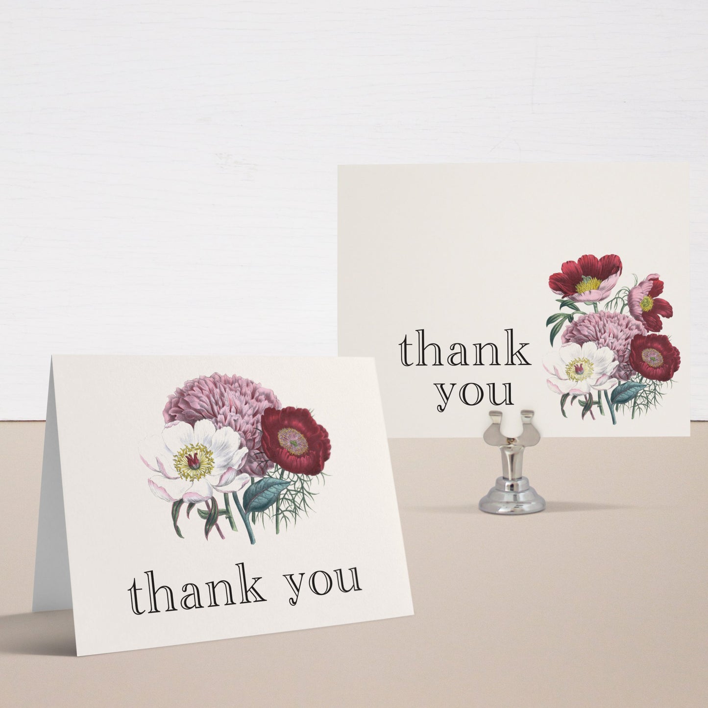 Floral Boho Thank You Cards