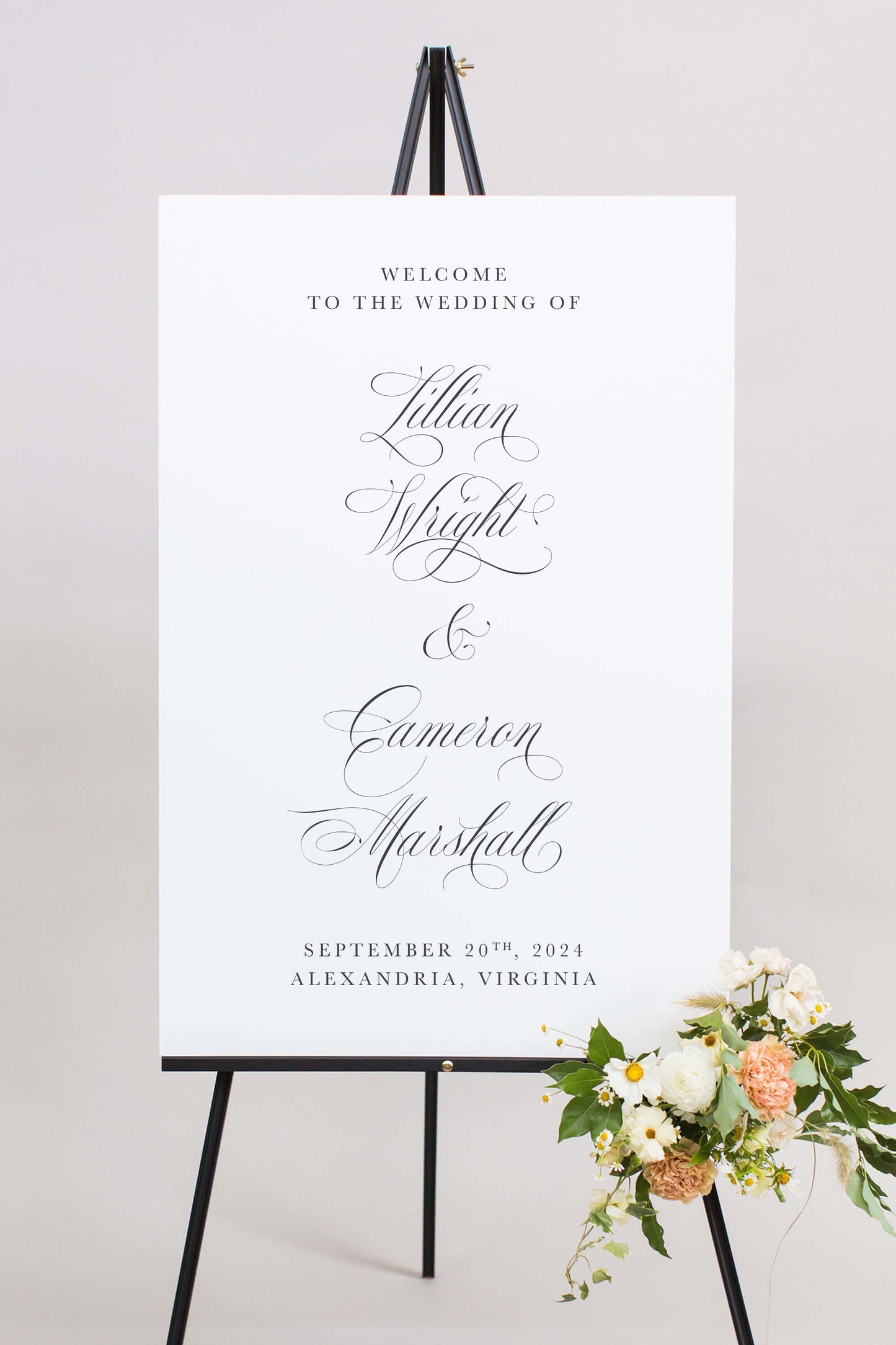 Gatorboard Wedding Welcome Sign | The Lillian