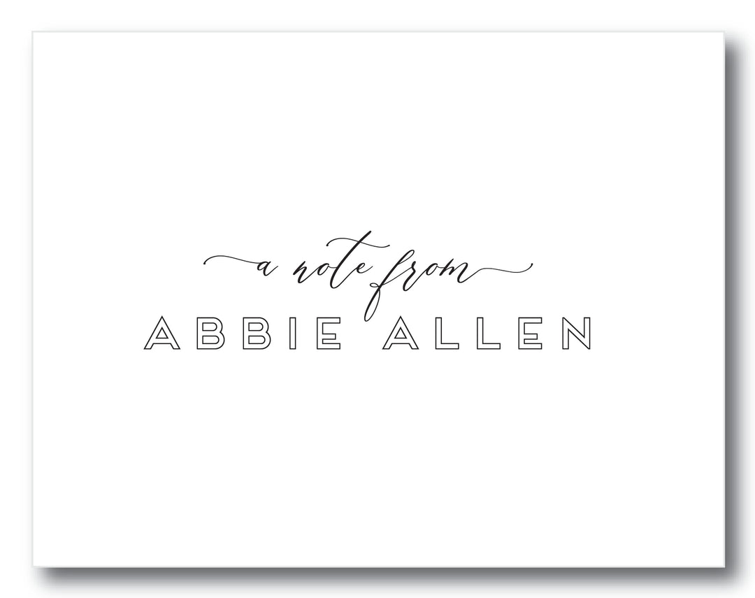 The Abbie Folded Note Card