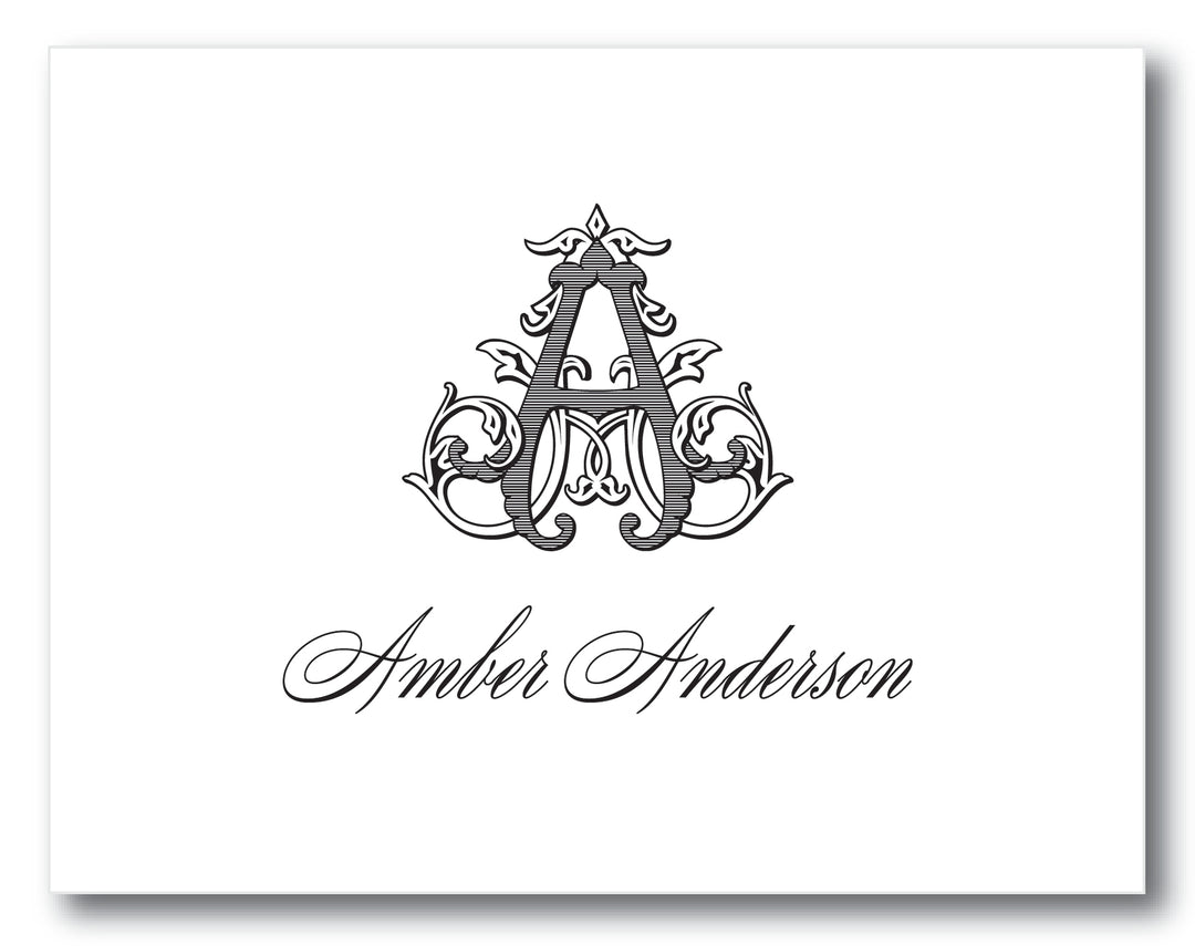 The Amber Folded Note Card