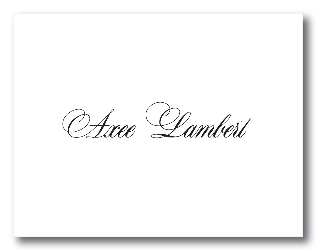 The Axee Folded Note Card