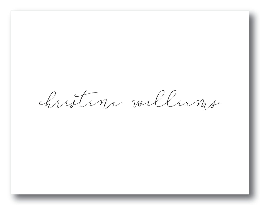 The Christina II Folded Note Card
