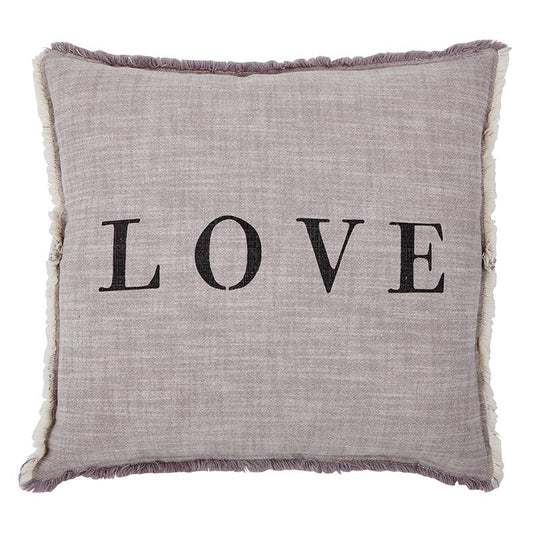 Face To Face Square Sofa Pillow - Love