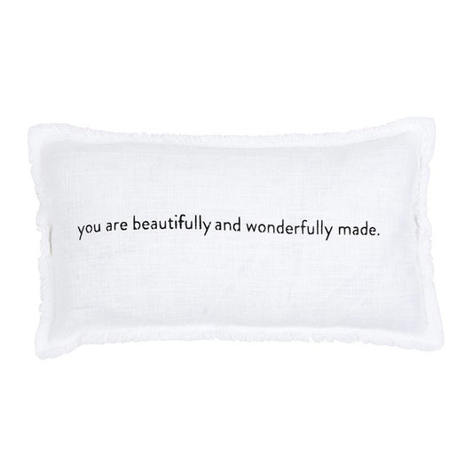Face To Face Rectangle Sofa Pillow - You Are Beautifully And Wonderfully Made