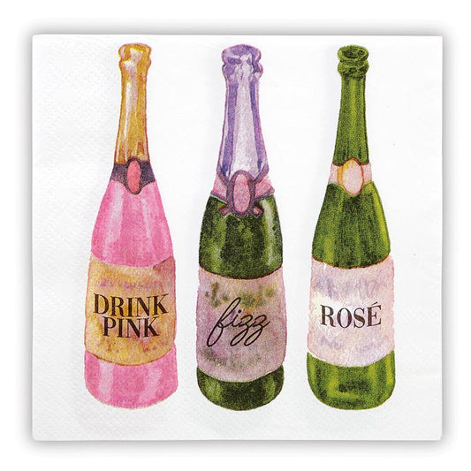 Paper Cocktail Napkins - Champagne/Wedding