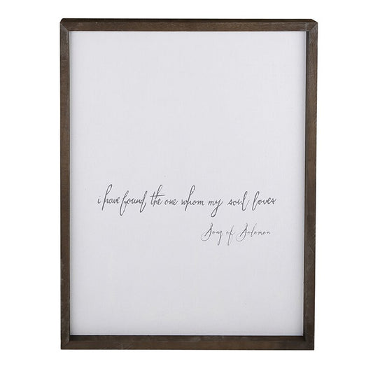 Face to Face Cadet Word Board - I Have Found The One My Soul Loves