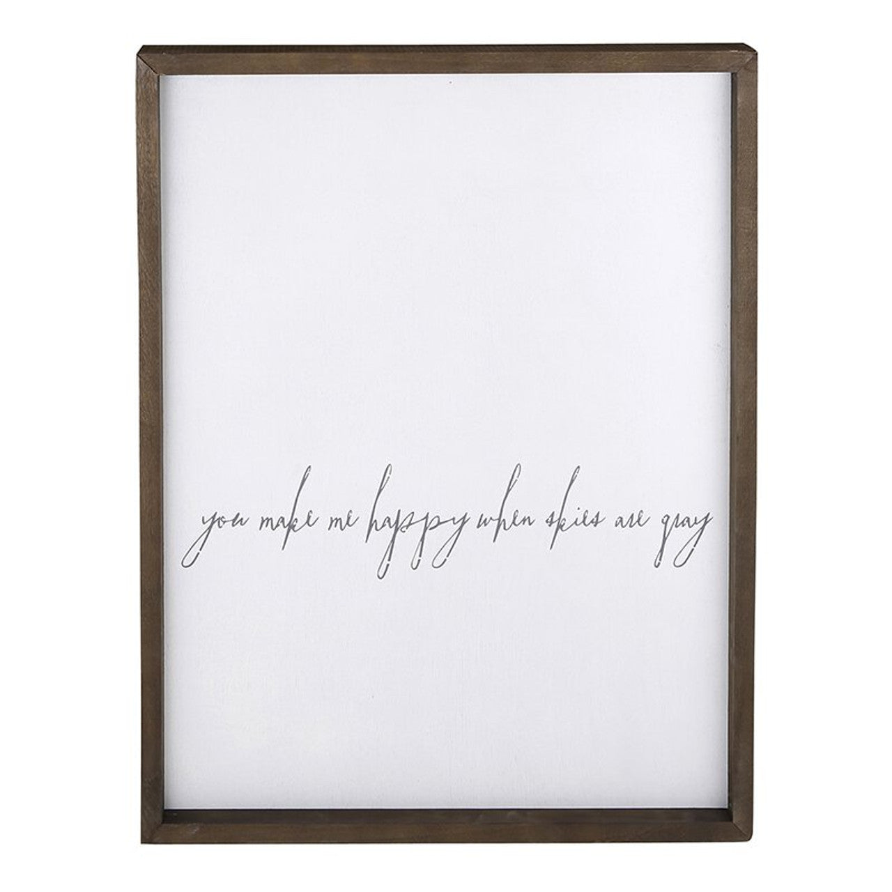 Face to Face Cadet Word Board - You Make Me Happier When Skies Are Grey