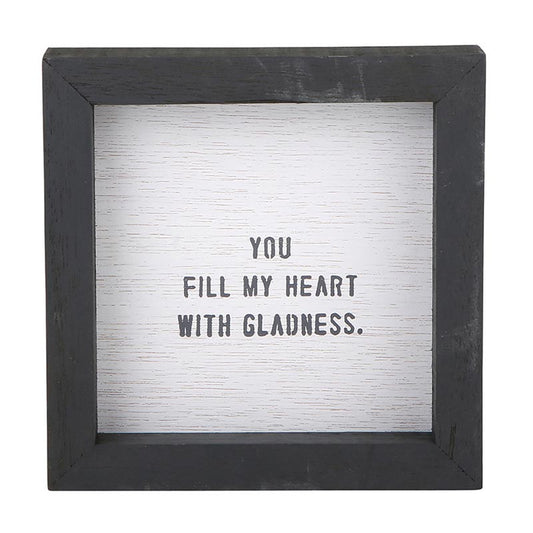 Face to Face Petite Word Board - You Fill My Heart With Gladness