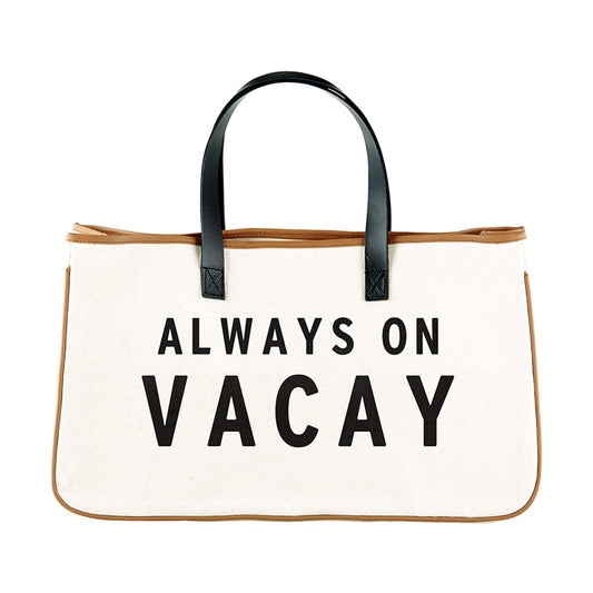 Canvas Tote - Always on Vacay