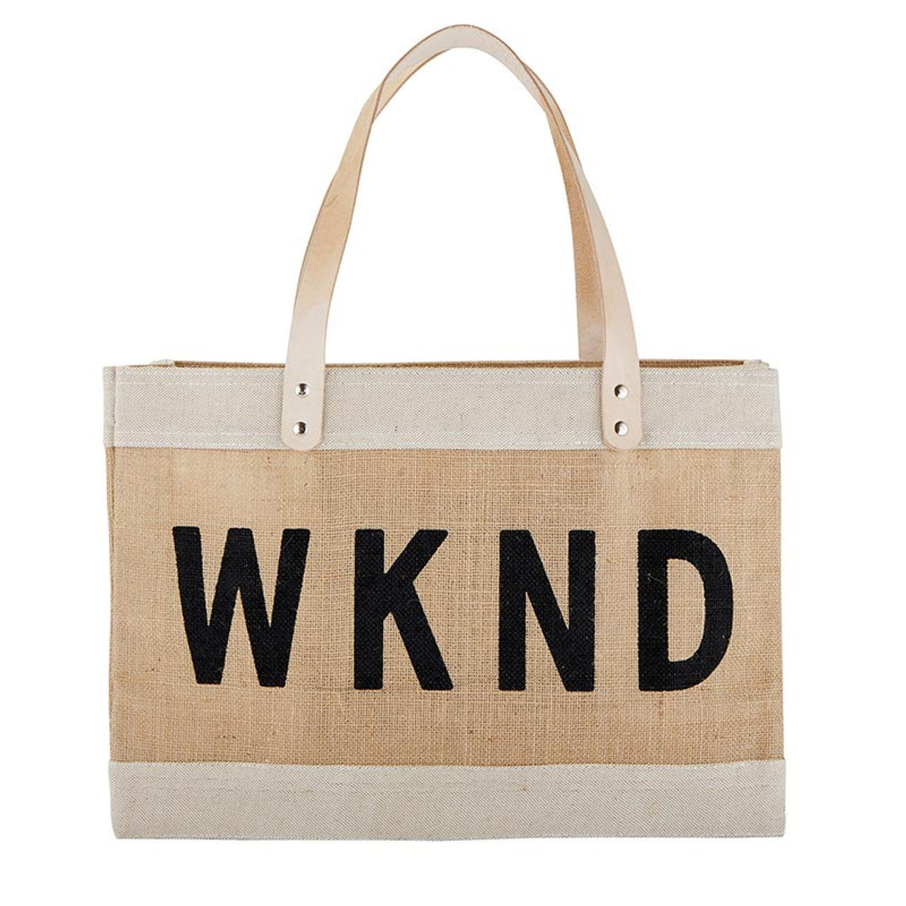 Large Natural Market Tote - WKND