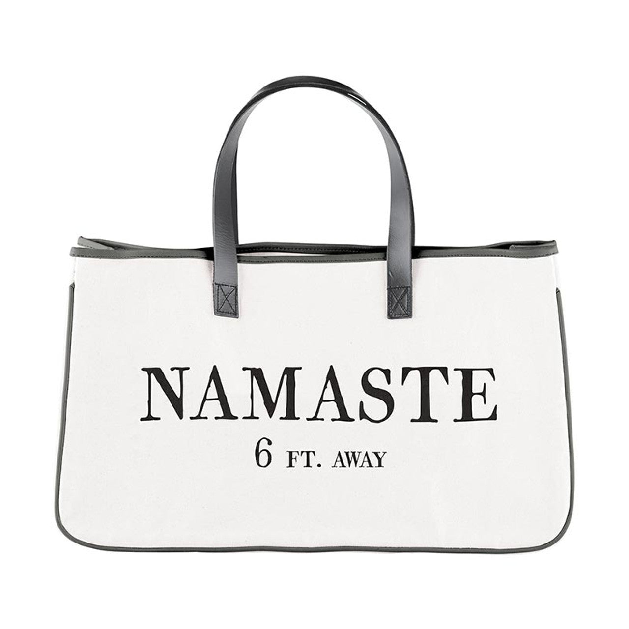 Face to Face Canvas Tote - Namaste 6ft Away