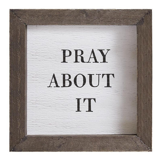Face to Face Petite Word Board - Pray About It