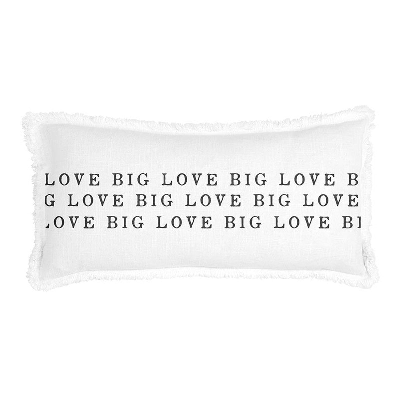 Face To Face Lumbar Pillow - Love Big