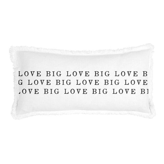Face To Face Lumbar Pillow - Love Big