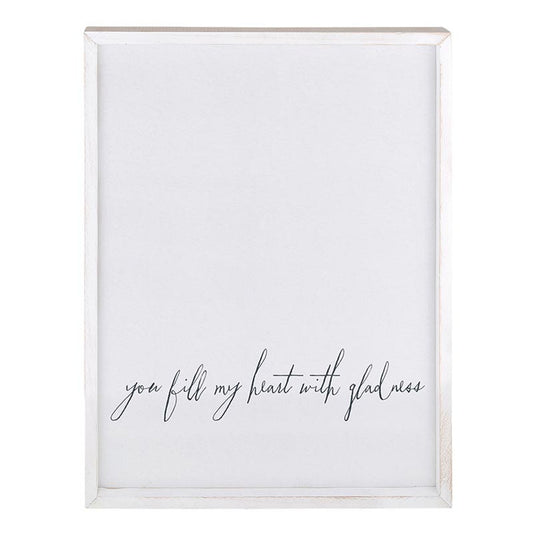 Face to Face Cadet Word Board - You Fill My Heart With Gladness