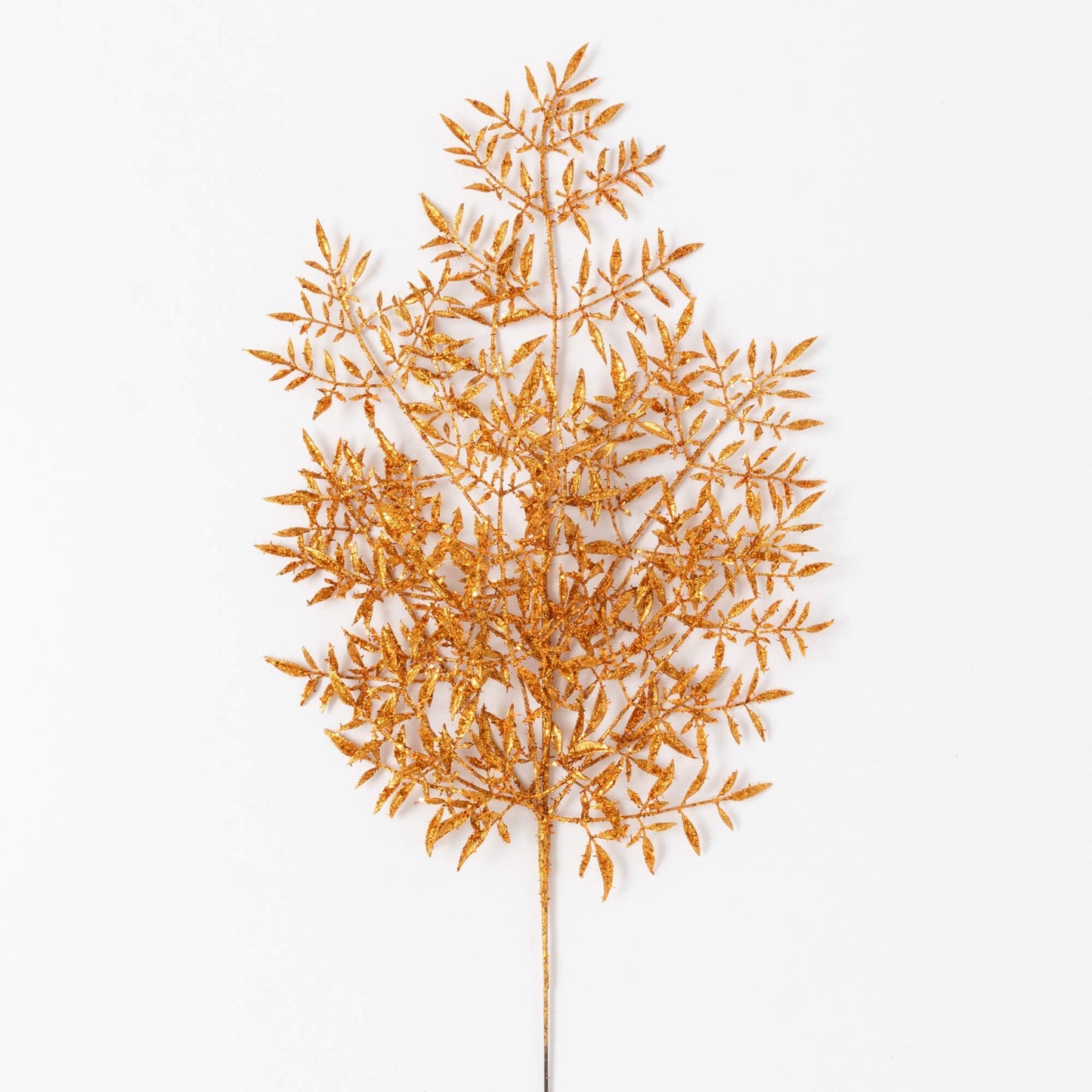 Gold Glitter Leaf Spray