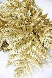 Gold Leather Leaf
