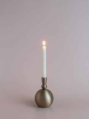 Stacked Orb Taper Candle Holder Small