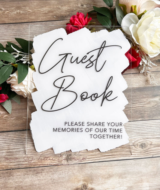 Back Painted Acrylic Wedding ...