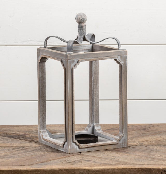 14" Galvanized Tented Lantern